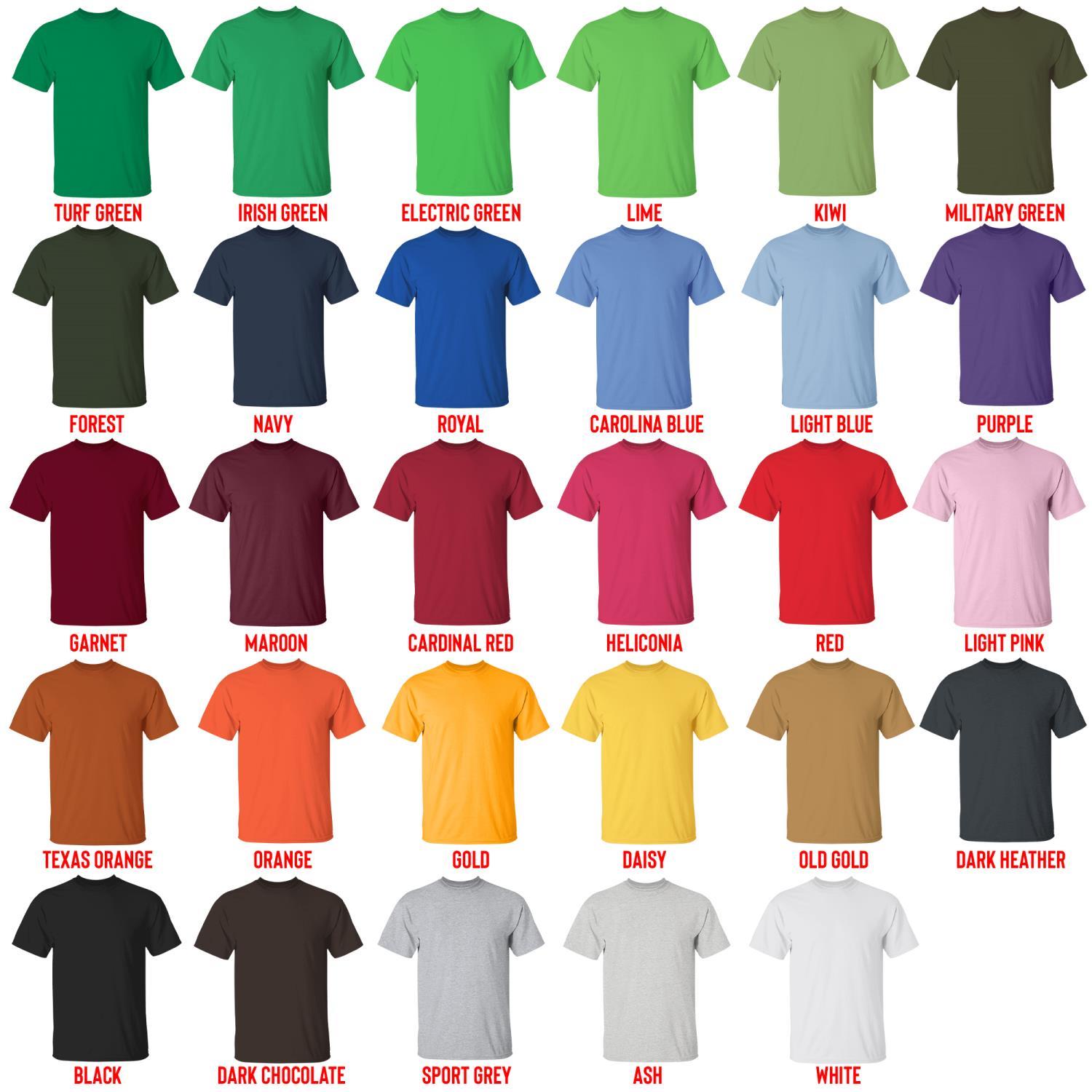 t shirt color chart - Link Click Shop