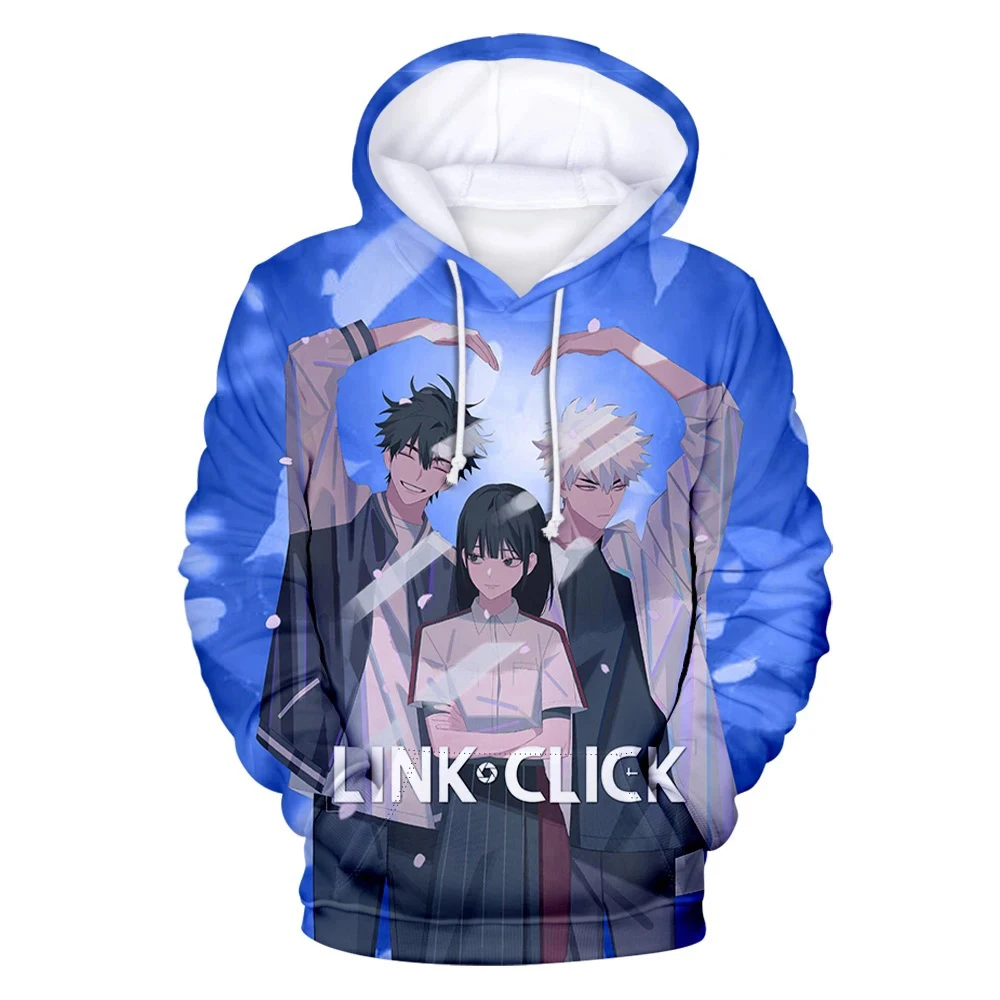 Link Click Blue 3D Hoodie