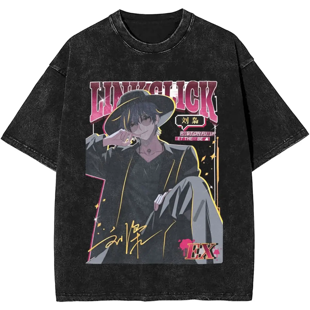 Liu Xiao Link Click Mineral Wash T-Shirt