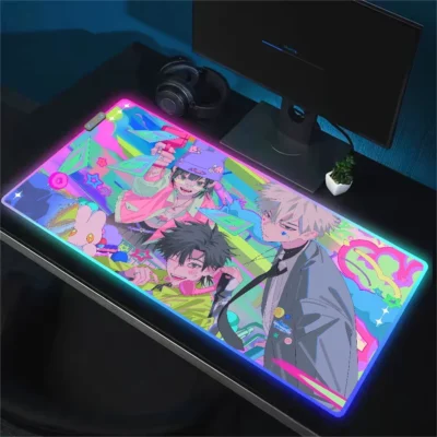 Link Click Colorful Main Characters RGB  Mouse Pad