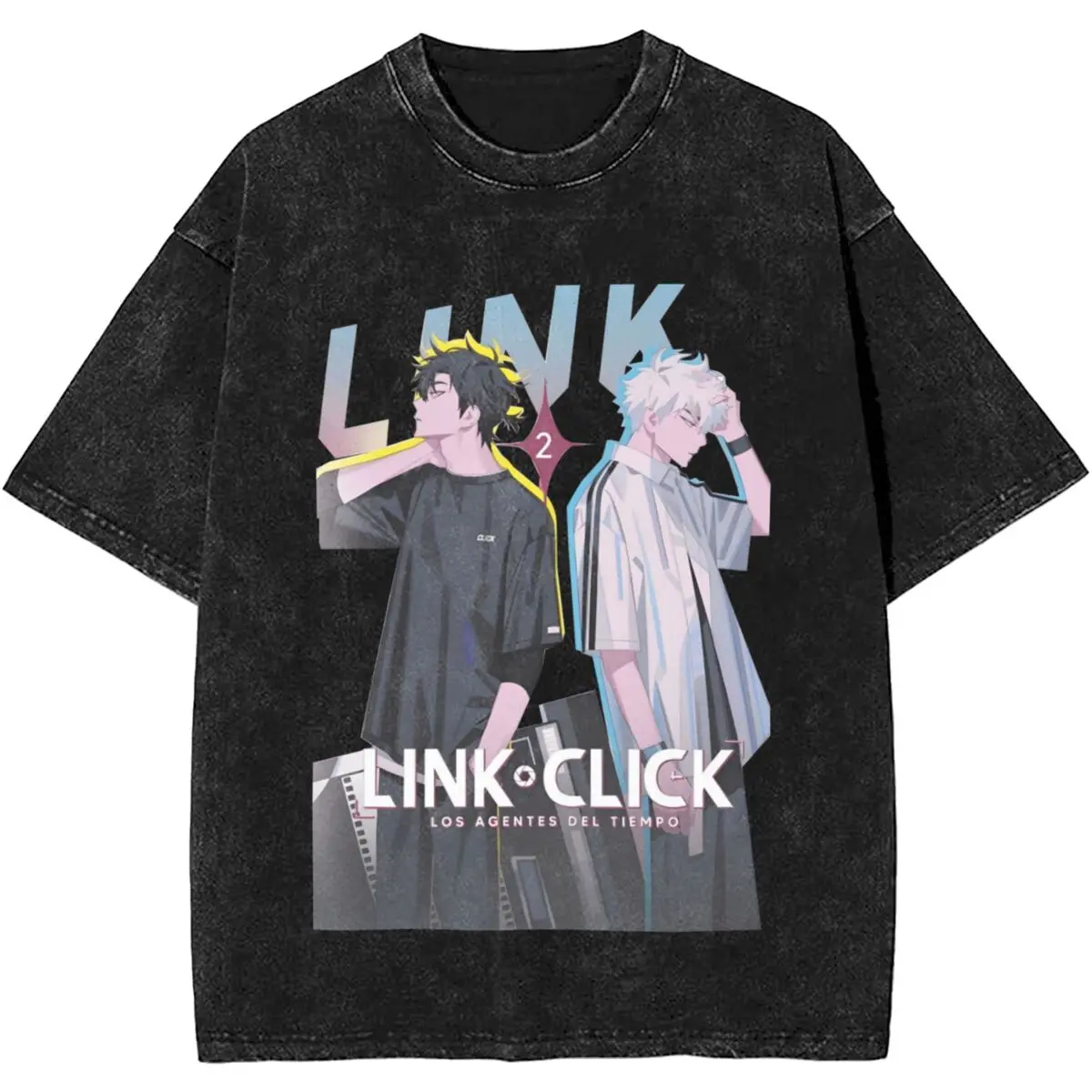 Link Click Best Couple Mineral Wash T-Shirt