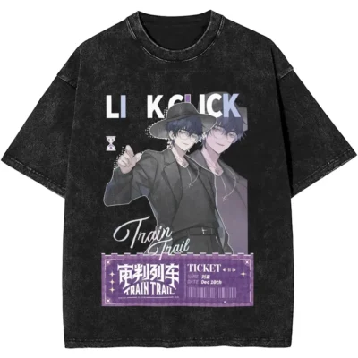 Link Click Liu Xiao Ticket Mineral Wash T-Shirt