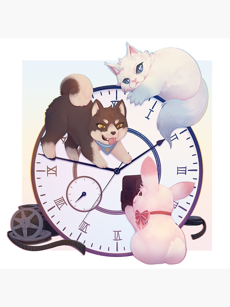 Link Click Clock Buddies Throw Pillow - Image 2