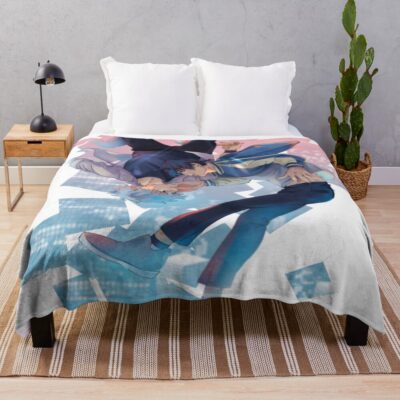 Link Click Vortex Cheng Xiaoshi And Lu Guang Throw Blanket