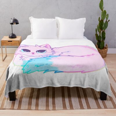Link Click Kitty Lu Guang Throw Blanket