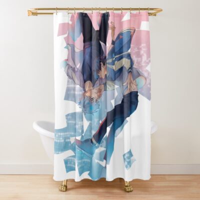 Link Click Vortex Cheng Xiaoshi And Lu Guang Shower Curtain