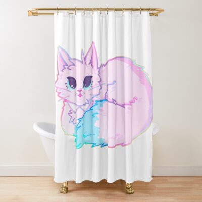 Link Click Kitty Lu Guang Shower Curtain